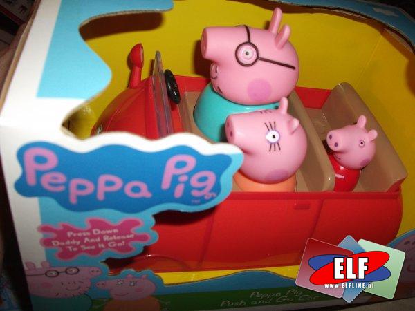 Świnka Peppa samochód, statek, świnki
