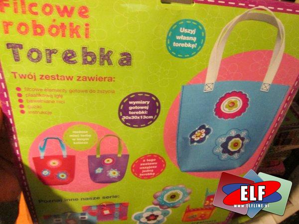 Torebka kreatywna filcowe robótki