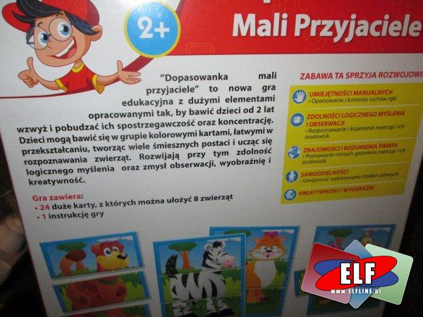 Gra Dopasowanka mali przyjaciele, gry edukacyjne, edukacyjna