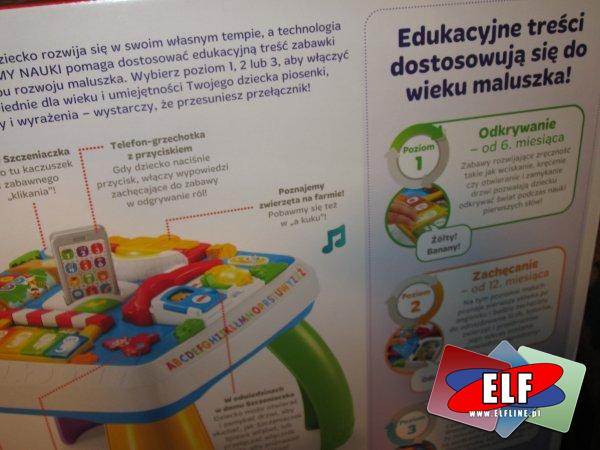 Fisher-Price stolik malucha, stoliczki, stoliczek