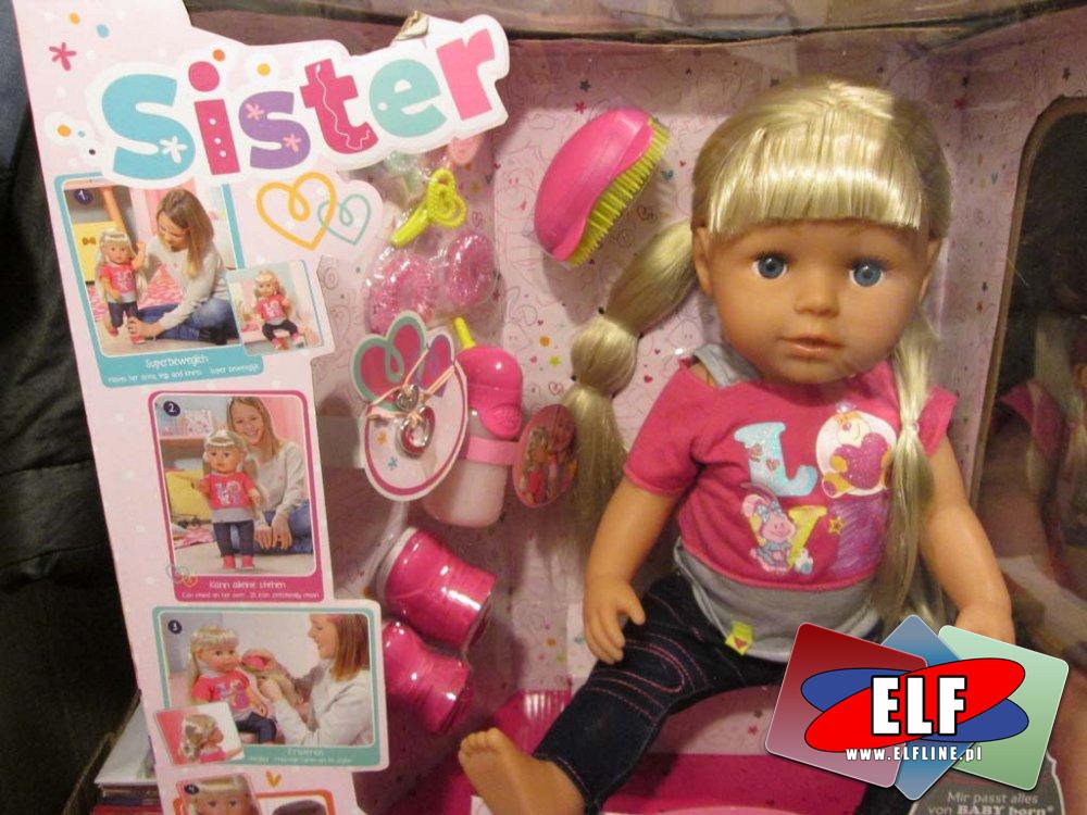 Lalka Sister, Baby Born, lalki, do czesania, zabawy