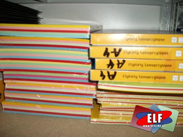Papier xero mix kolor i etykiety samoprzylepne