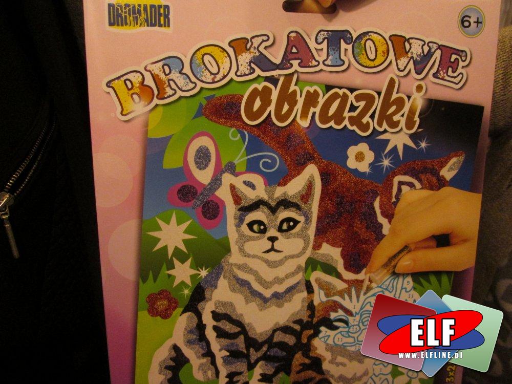 Brokatowe obrazki, zestaw kreatywny, artystyczny, zestawy kreatywne, artystyczne