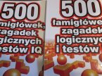 Książka 500 Łamigłówek zgadywanek logicznych i testów, książki edukacyjne