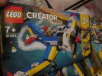 Lego Creator, 31094 Samolot wyścigowy, 31093 Łódź mieszkalna, klocki
