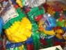 Klocki plastikowe, konstrukcyjne, w workach, w worku