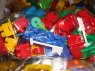 Klocki plastikowe, konstrukcyjne, w workach, w worku