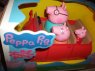 Świnka Peppa samochód, statek, świnki