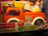 Fisher Price, Wesoły wóz strażacki, Fisher-Price, samochód straży pożarnej, samochody, auto, auta, pojazd, pojazdy, strażak, strażacy