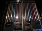 KIDEA, Kredki metaliczne, trójkątne, szkolne, do nauki plastyki i zabawy w szkole i domu